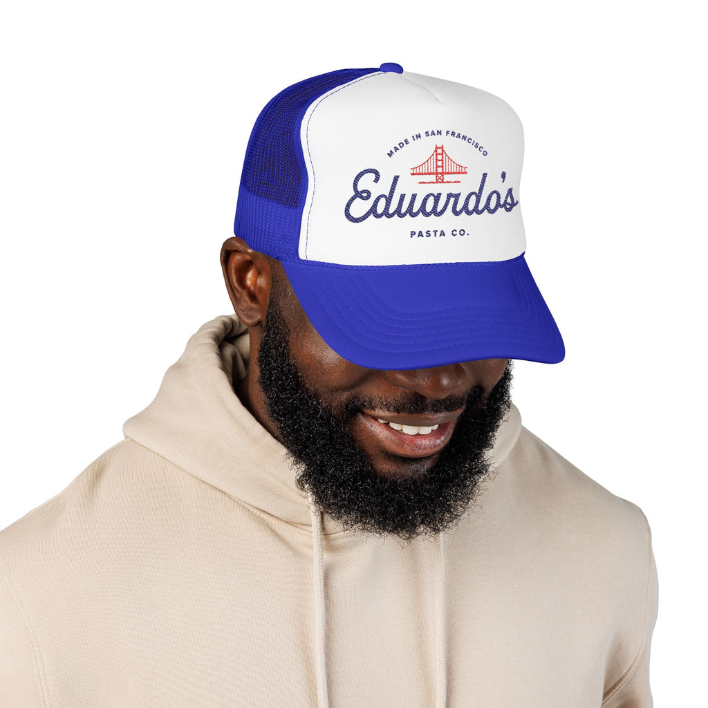 Eduardo's Pasta Co. Trucker Hat | San Francisco Golden Gate Logo Foam Cap