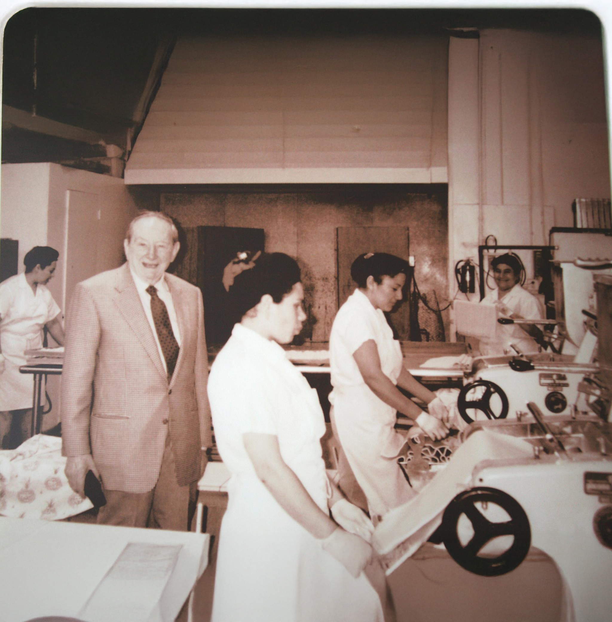 Eduardo and Yolanda in Factory 1980